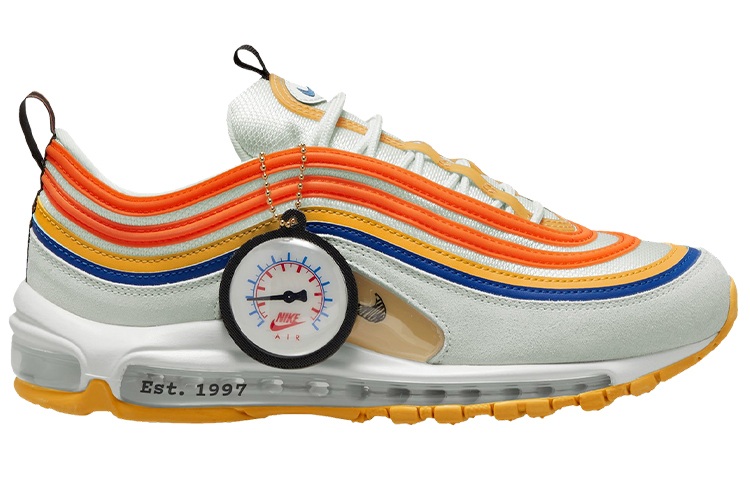 Кроссовки Nike Air Max 97 Pressure SE, белый/оранжевый — фото 2