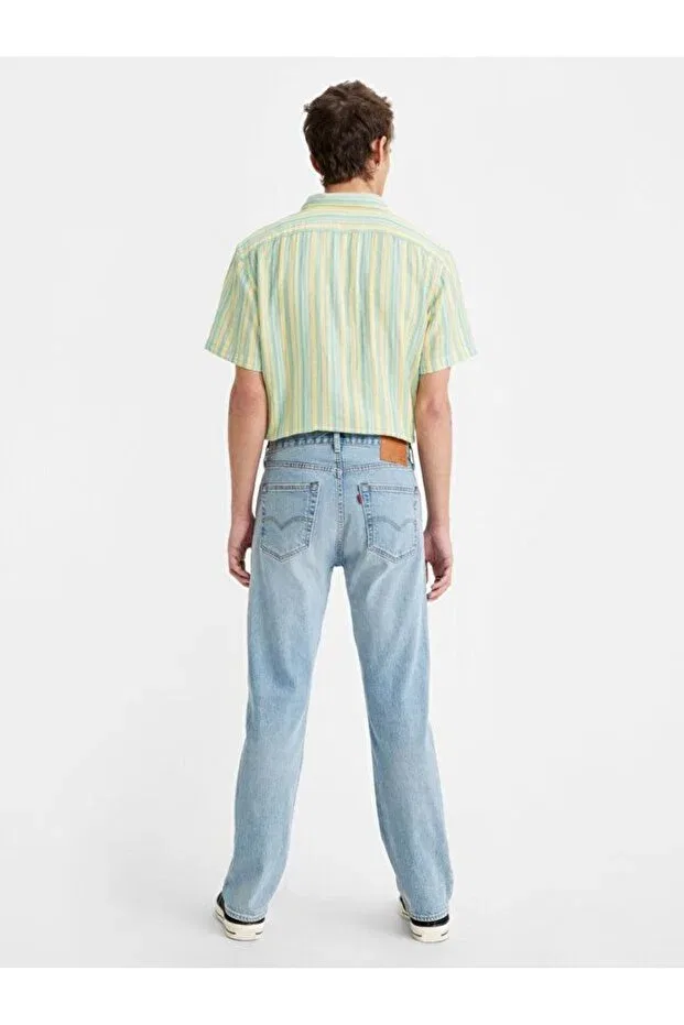 Мужские джинсы прямого кроя 501 Original Men's Jean Pants - Stretch It Out Levi'S, Light Indigo - Worn In — фото 3