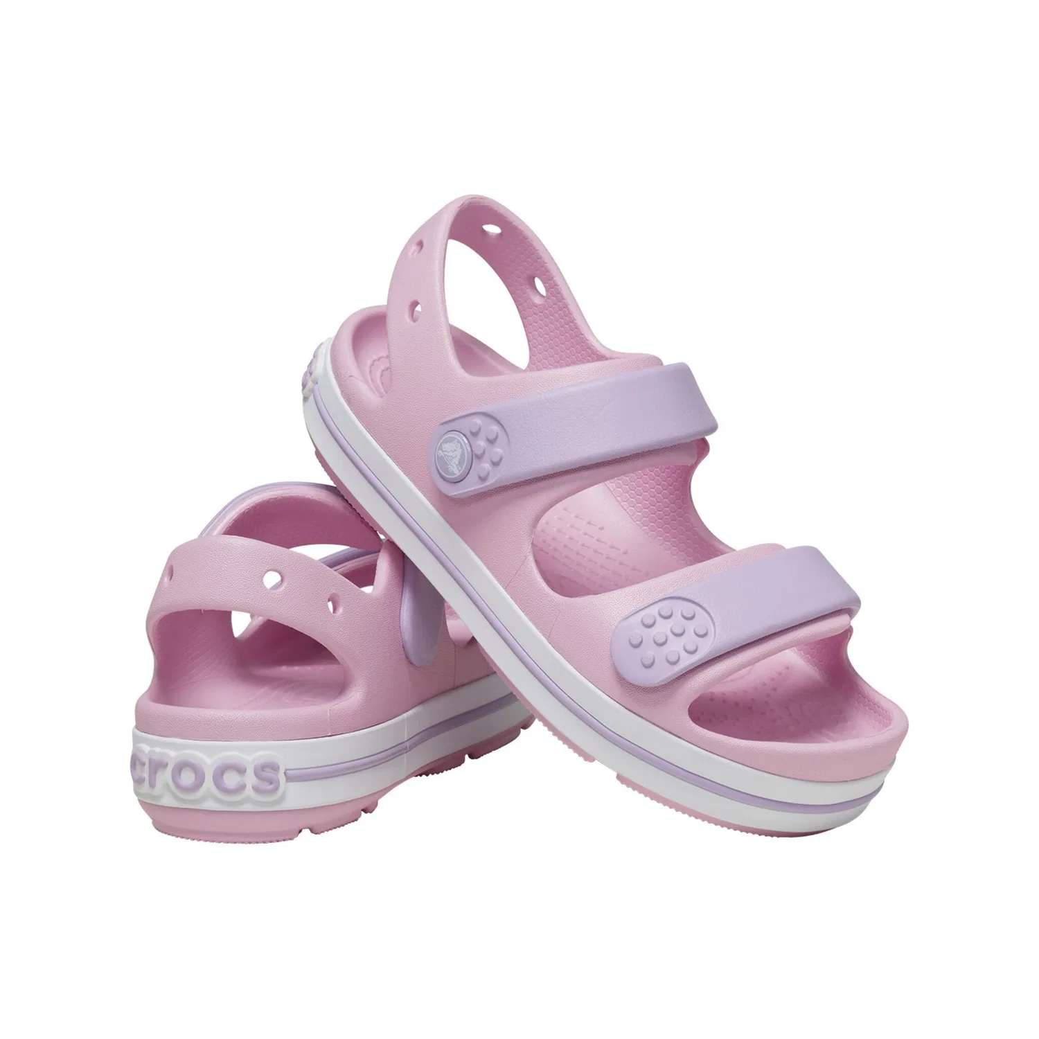Детские сабо-клоги с вентиляцией Crocs, Pink/Lavender