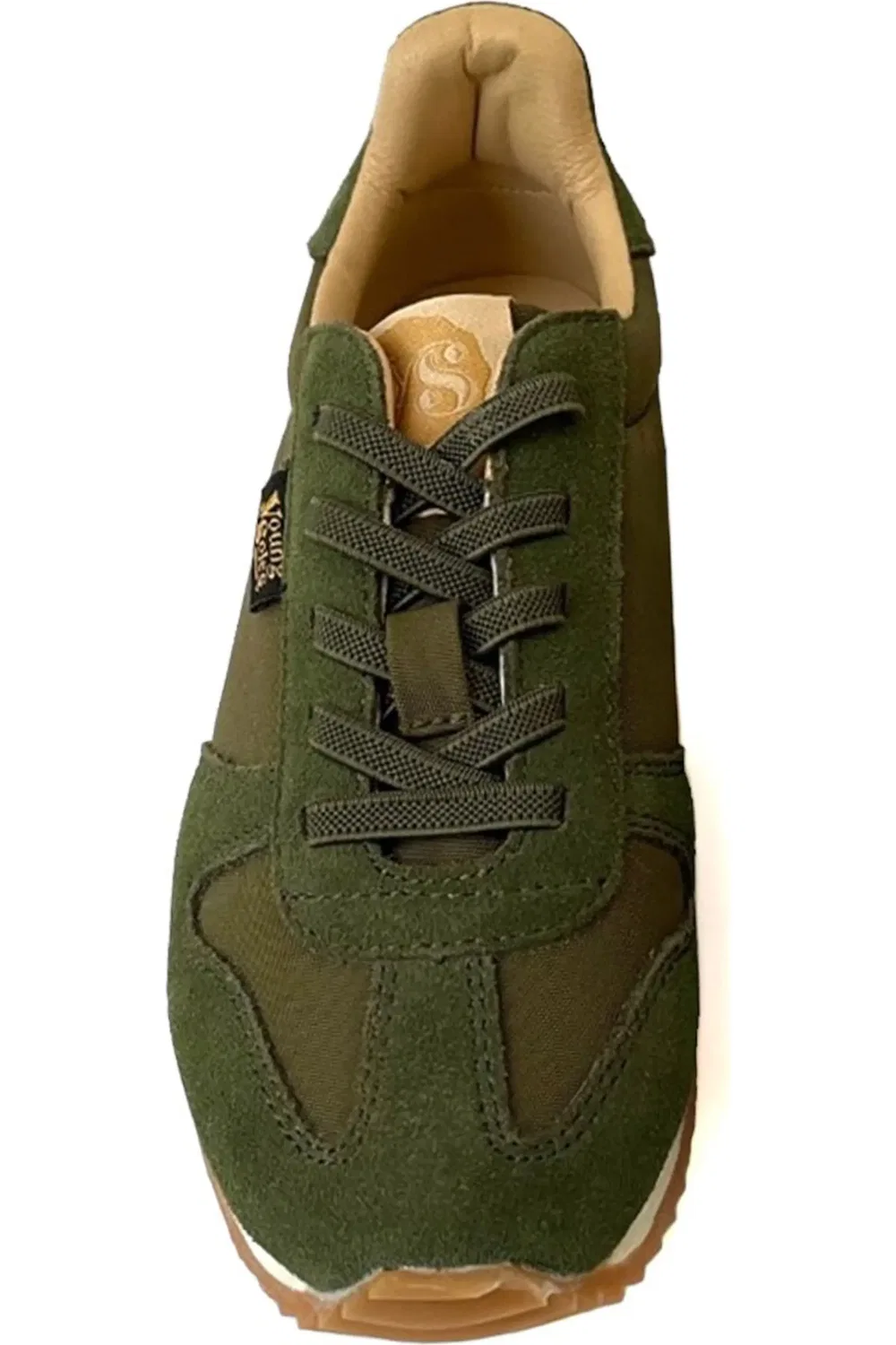 Детские кроссовки классические Keegan Young Soles, Olive — фото 3