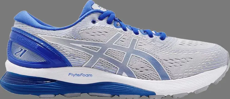 

Кроссовки gel nimbus 21 lite show 'illusion blue' Asics, серый