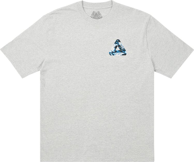 

Футболка Palace Jungle Camo Tri-Ferg T-Shirt 'Grey Marl', серый