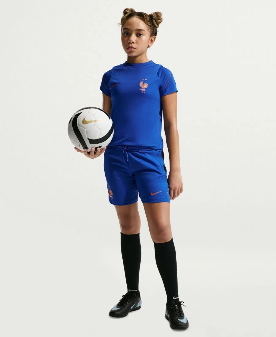 Футболка Nike Strike Dri-FIT с коротким рукавом, Game Royal/Monarch/Metallic Copper