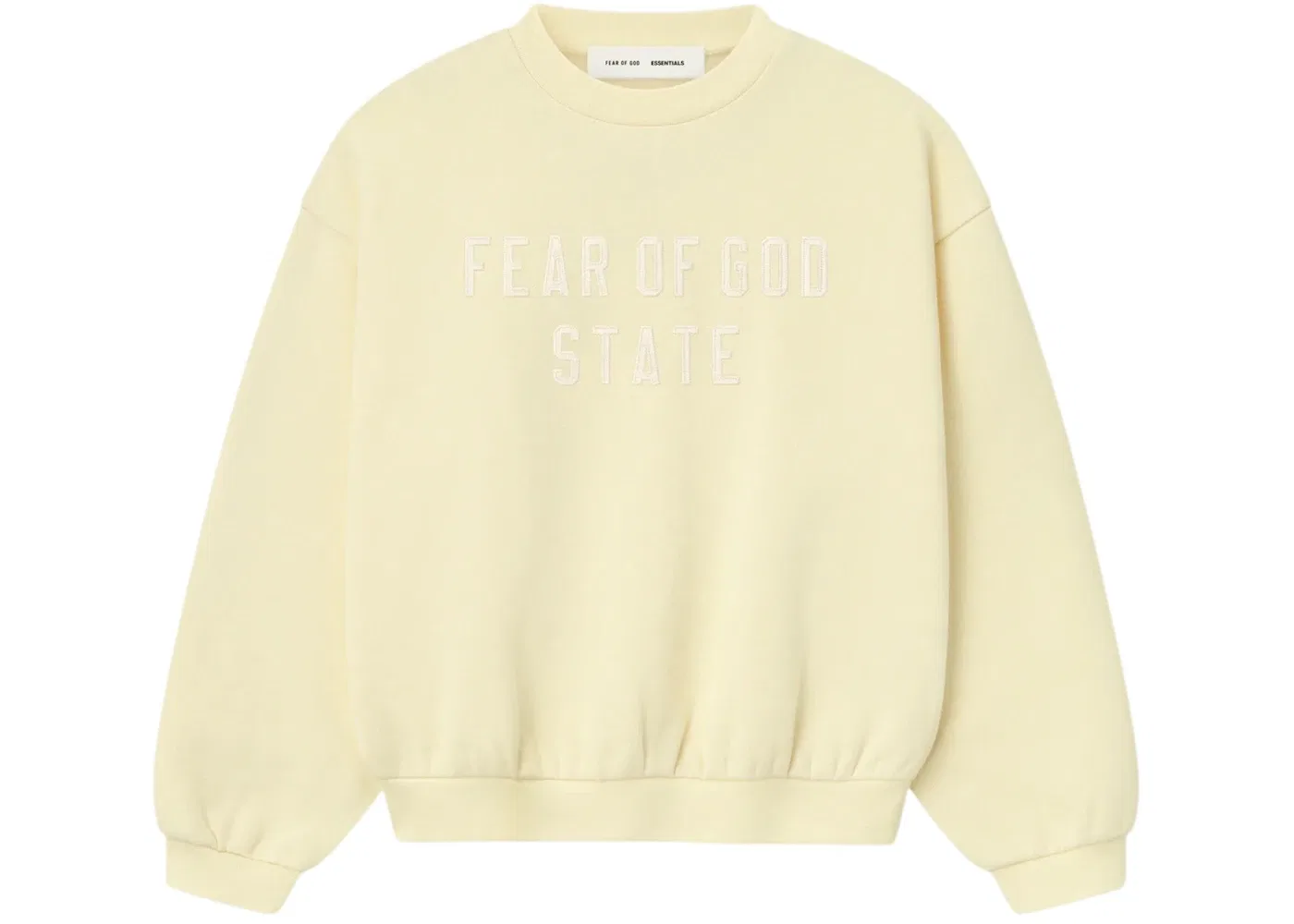 Детский свитшот с длинным рукавом Crewneck Fear of God, Garden Yellow