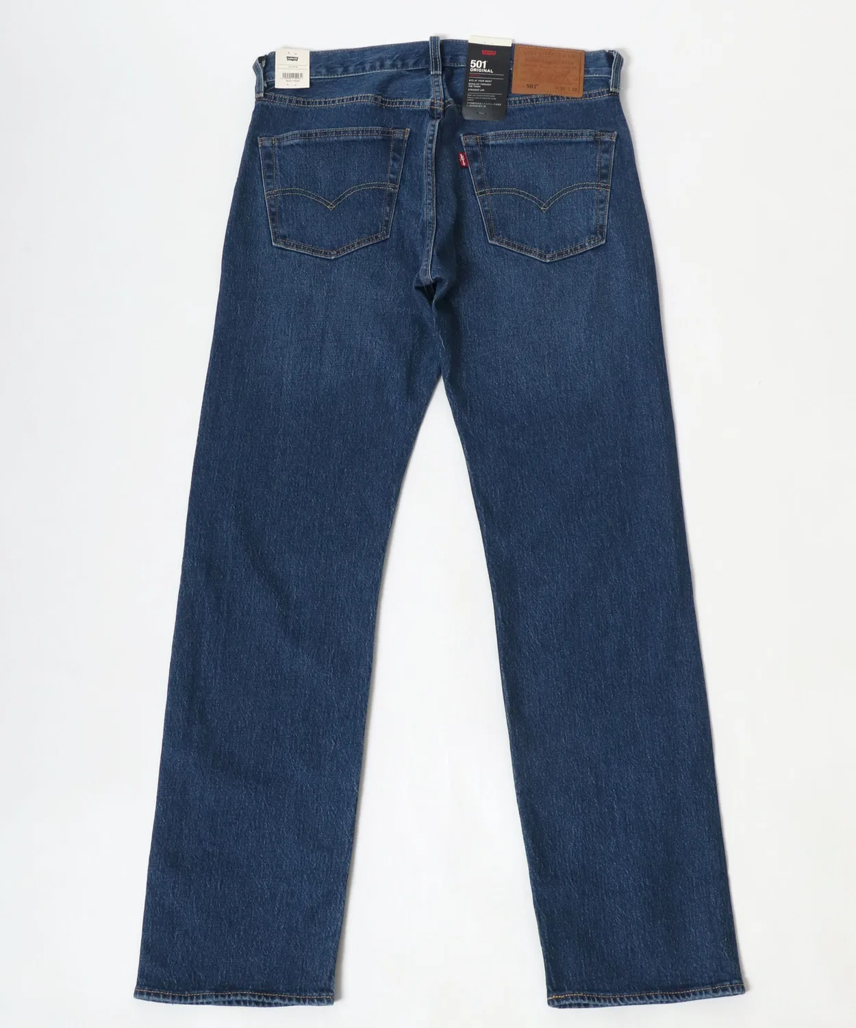 Мужские джинсы прямого кроя с микрострейчем 501 Original Stretch Levi's, Light Indigo Blue — фото 3