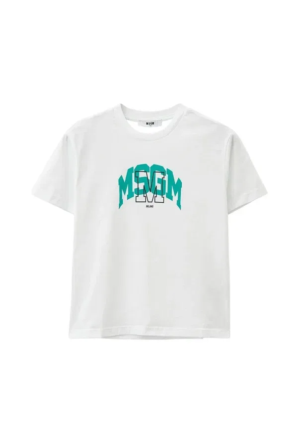 Футболка с принтом Bambino Msgm, белый