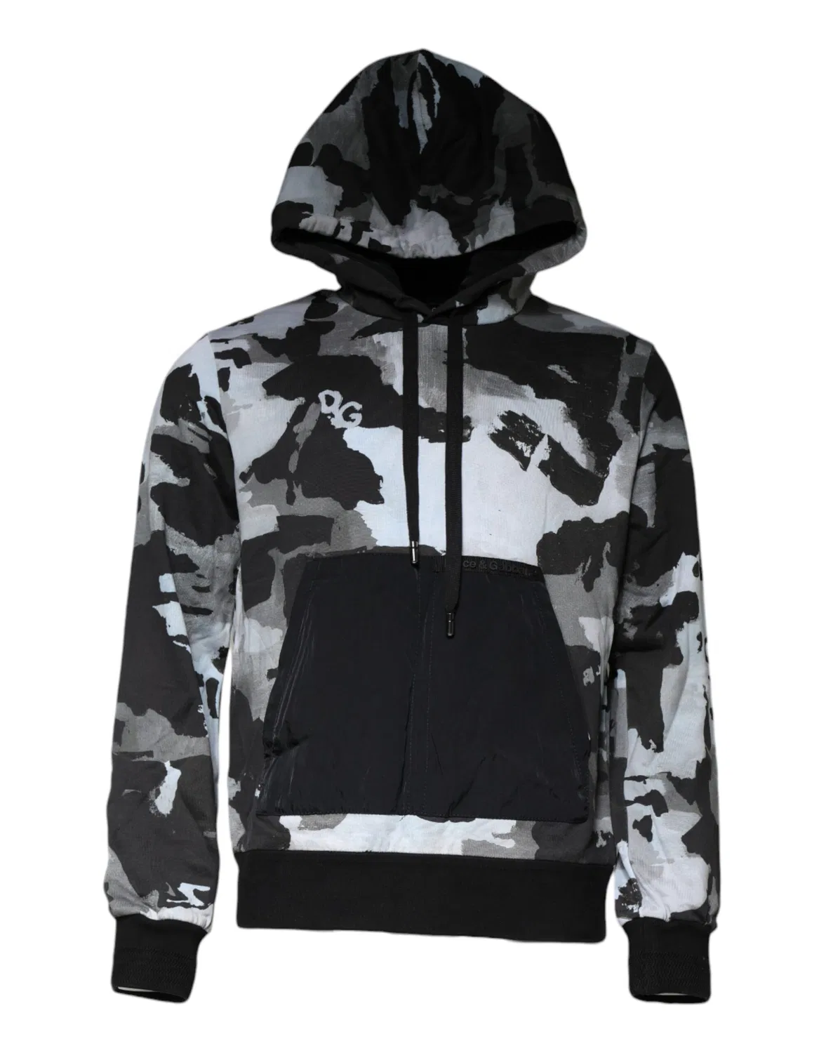Мужской свитшот с капюшоном и принтом камуфляж Pullover Dolce & Gabbana, Multicolor