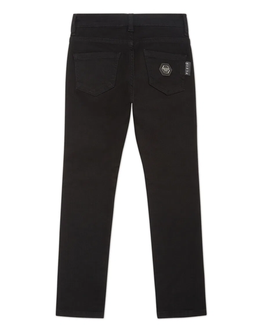 Джинсы Philipp Plein Regular, черные — фото 2