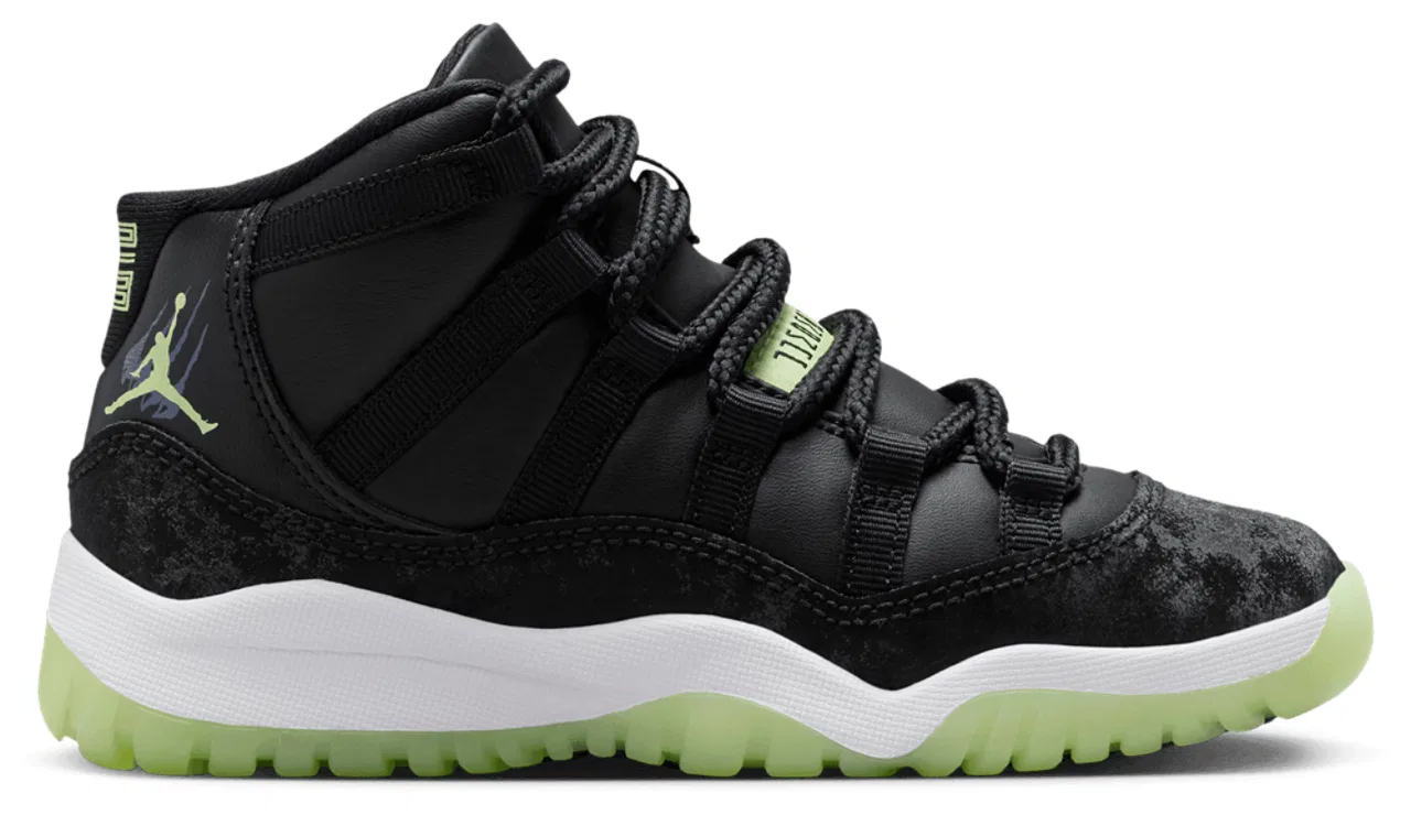 Кроссовки для мальчиков Jordan Retro 11 SS, цвет Black/Volt/Dark Raisin