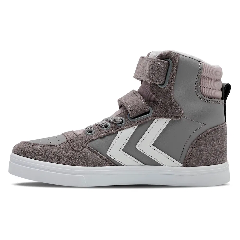 Кроссовки высокие Hummel Slimmer Stadil Leather, серый — фото 4