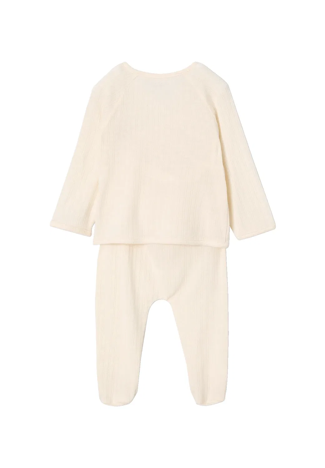 5-Teiliges baby-set für neugeborene, ripp унисекс - леггинсы - брюки Envie De Fraise, Wollweiß — фото 2