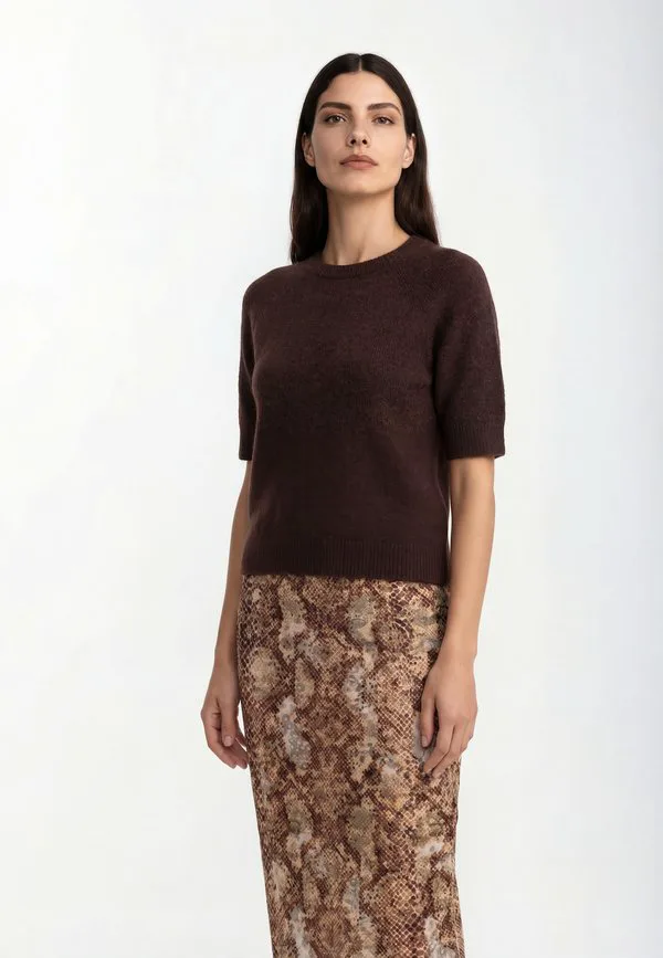 

Простая футболка Rich & Royal, Dark Brown, Коричневый, Простая футболка Rich & Royal, Dark Brown