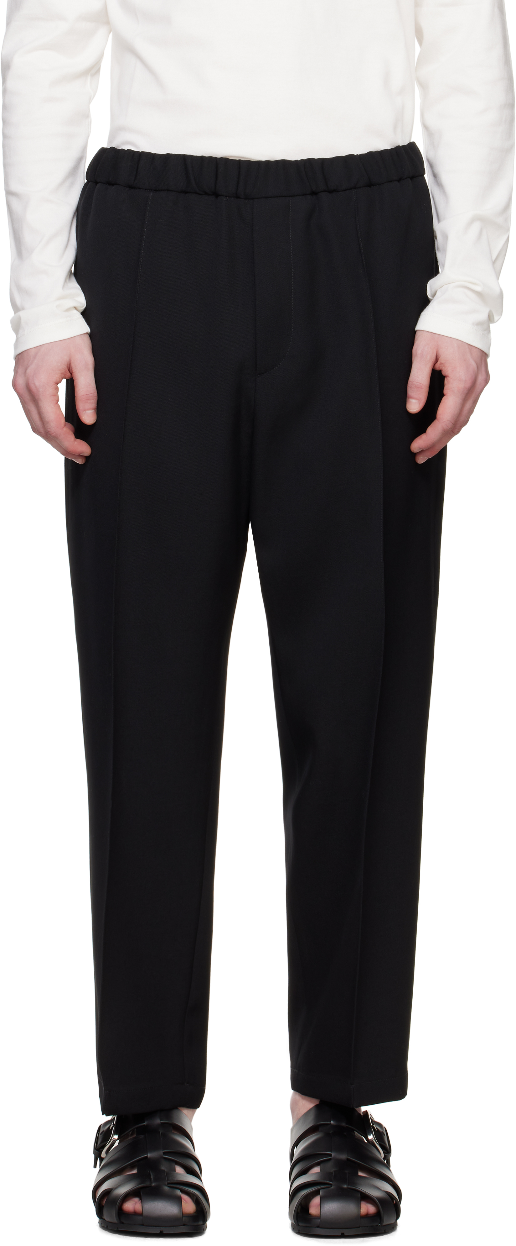 

Зауженные брюки Jil Sander, черный