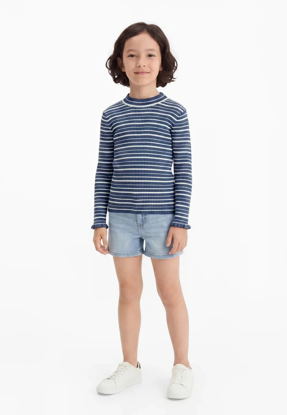 Джемпер Nkfvianna в тонкую полоску Name It, Vintage Indigo/Bright White