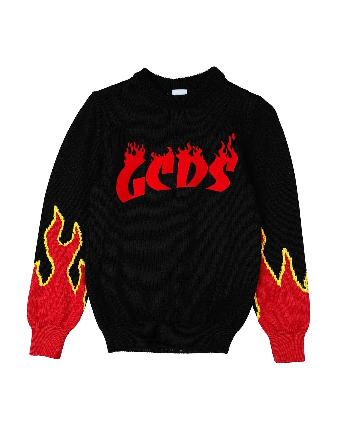 Мужской свитер с принтом Knitted Gcds, черный