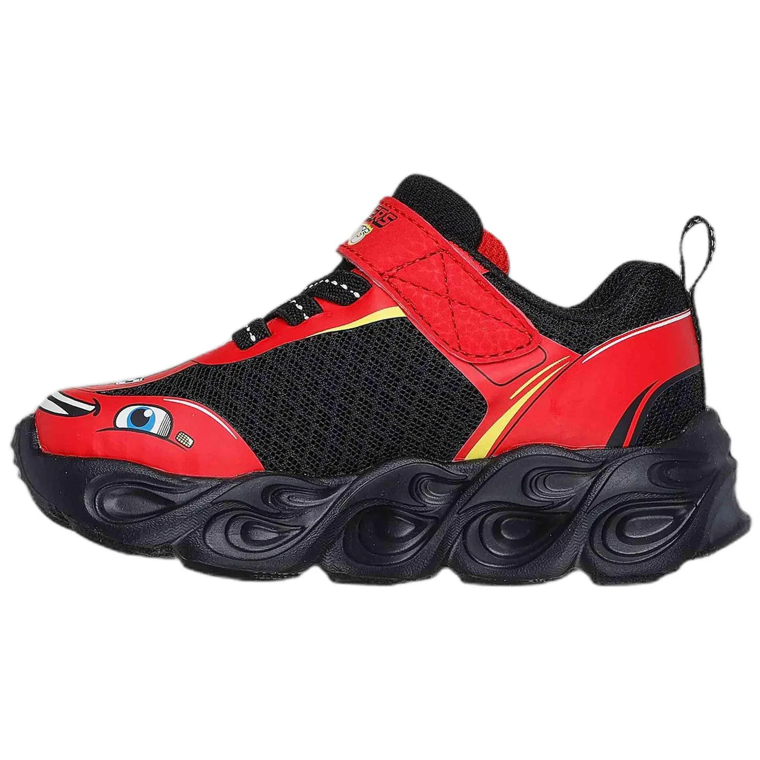 Детские кроссовки для мальчиков с принтом 402306NRDBK Skechers, Schwarz — фото 2