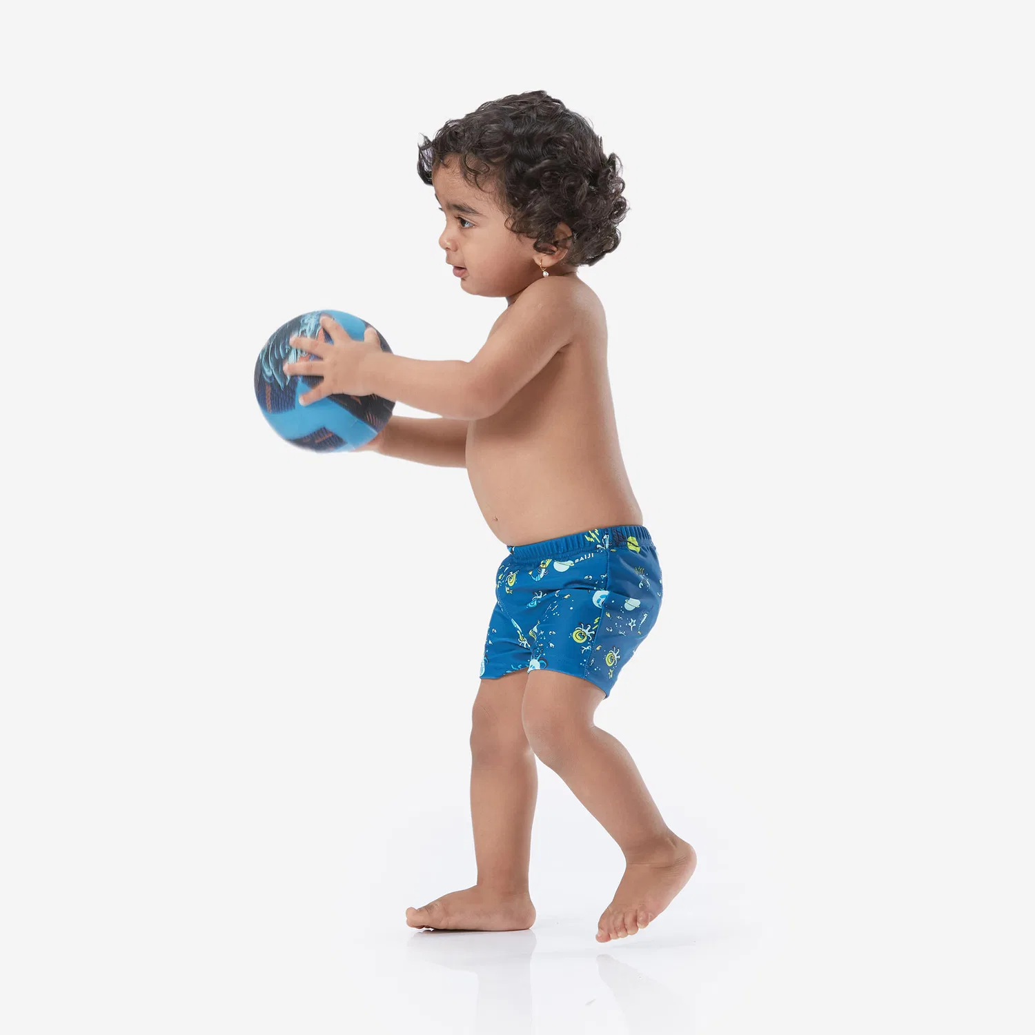 Детские плавки-подгузник Boxer Baby, Decathlon, Berlinerblau / Blasses Minzgrun — фото 2