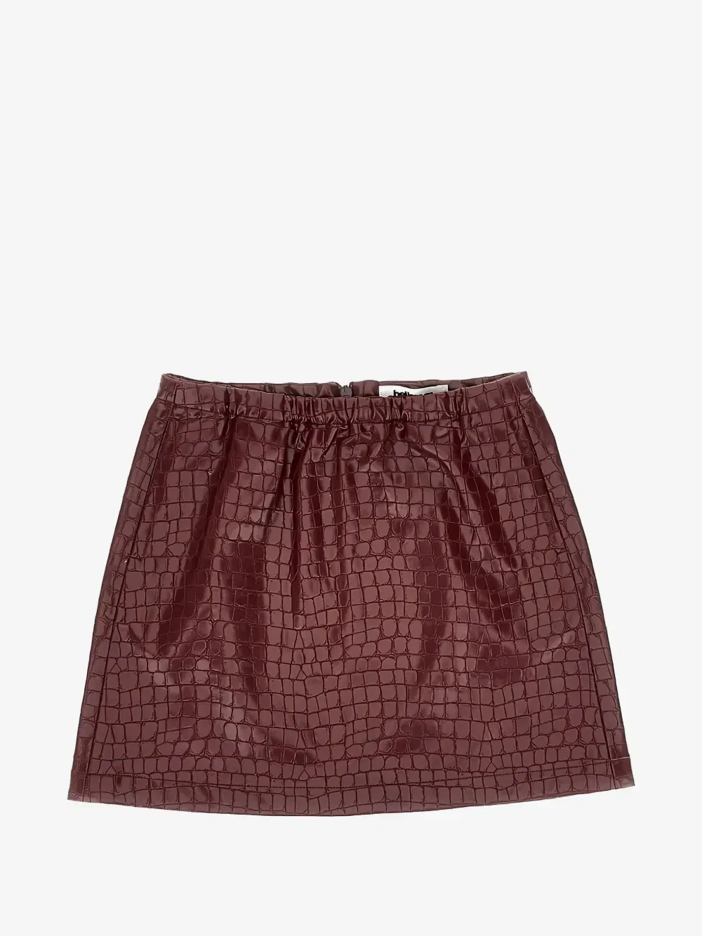 Мини-юбка Parise с эффектом крокодиловой кожи Bellerose Kids, красный
