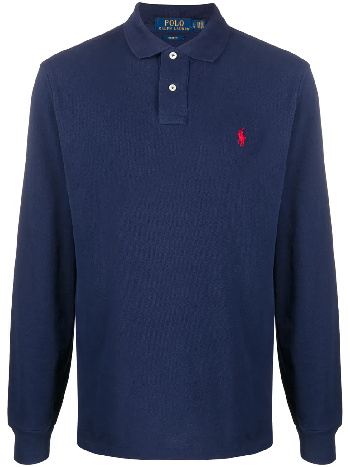 Polo Ralph Lauren Рубашка-поло с длинным рукавом, синий