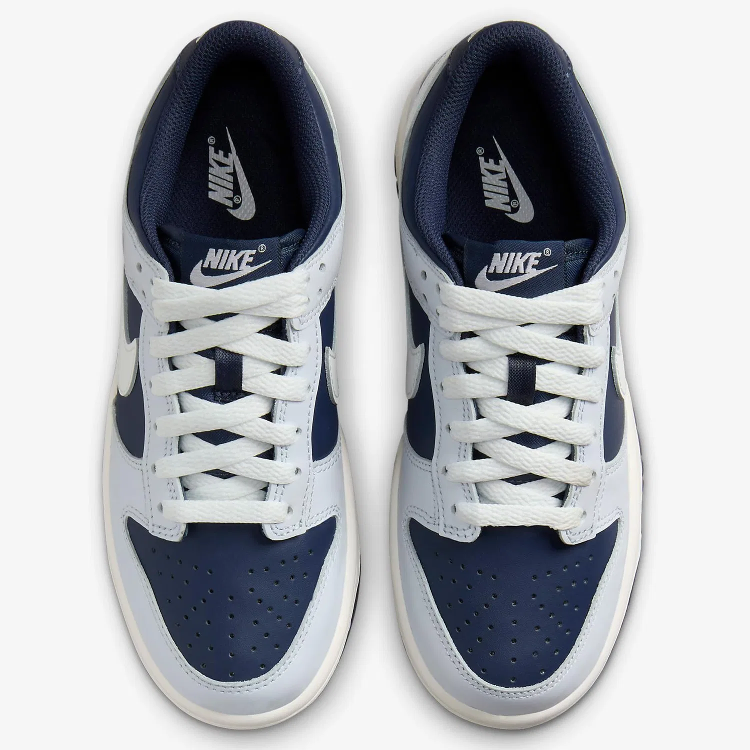 Детские кроссовки с принтом NIKE Dunk Low NIKE, White Laser Fuchsia — фото 2