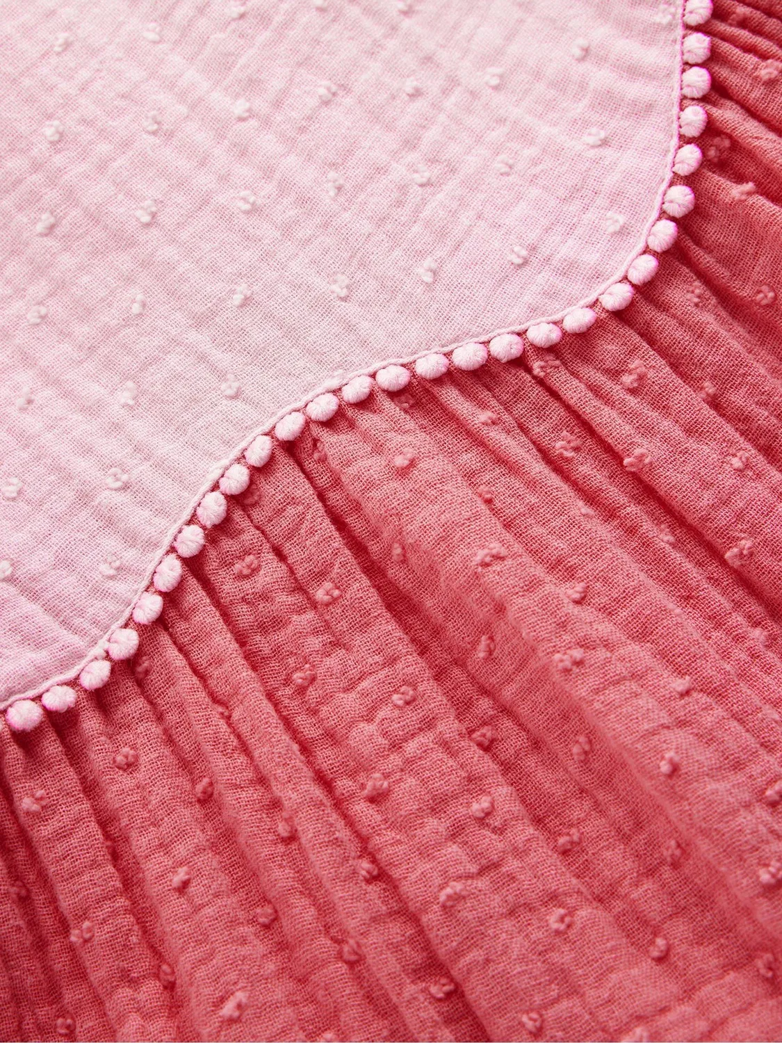 Платье с воланами, двойная ткань Boden, розовый — фото 3