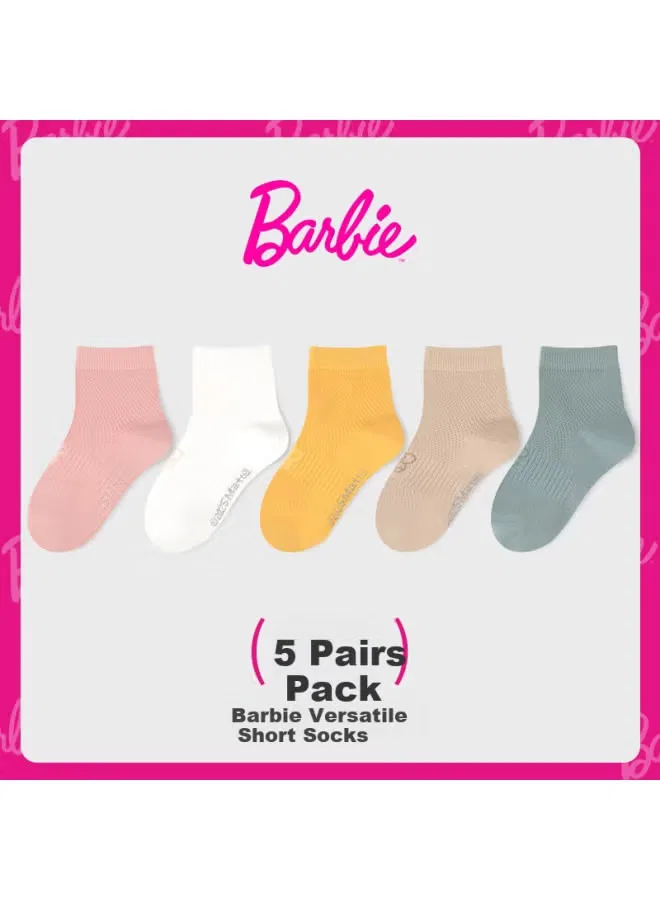 Носки тонкие хлопковые детские бесшовные сетчатые Barbie — фото 2