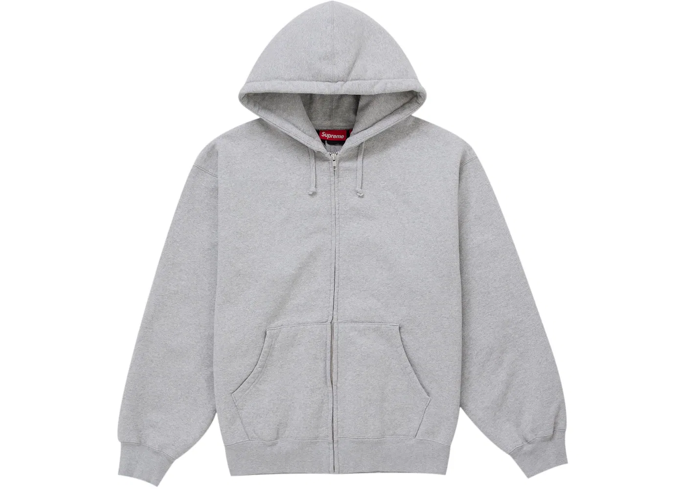 Мужская худи с вырезами на молнии Supreme Sweatshirt, Heather Grey — фото 2
