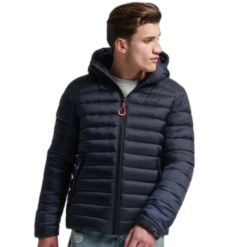 Мужская стеганая куртка с капюшоном Fuji Sport Superdry, Navyblau