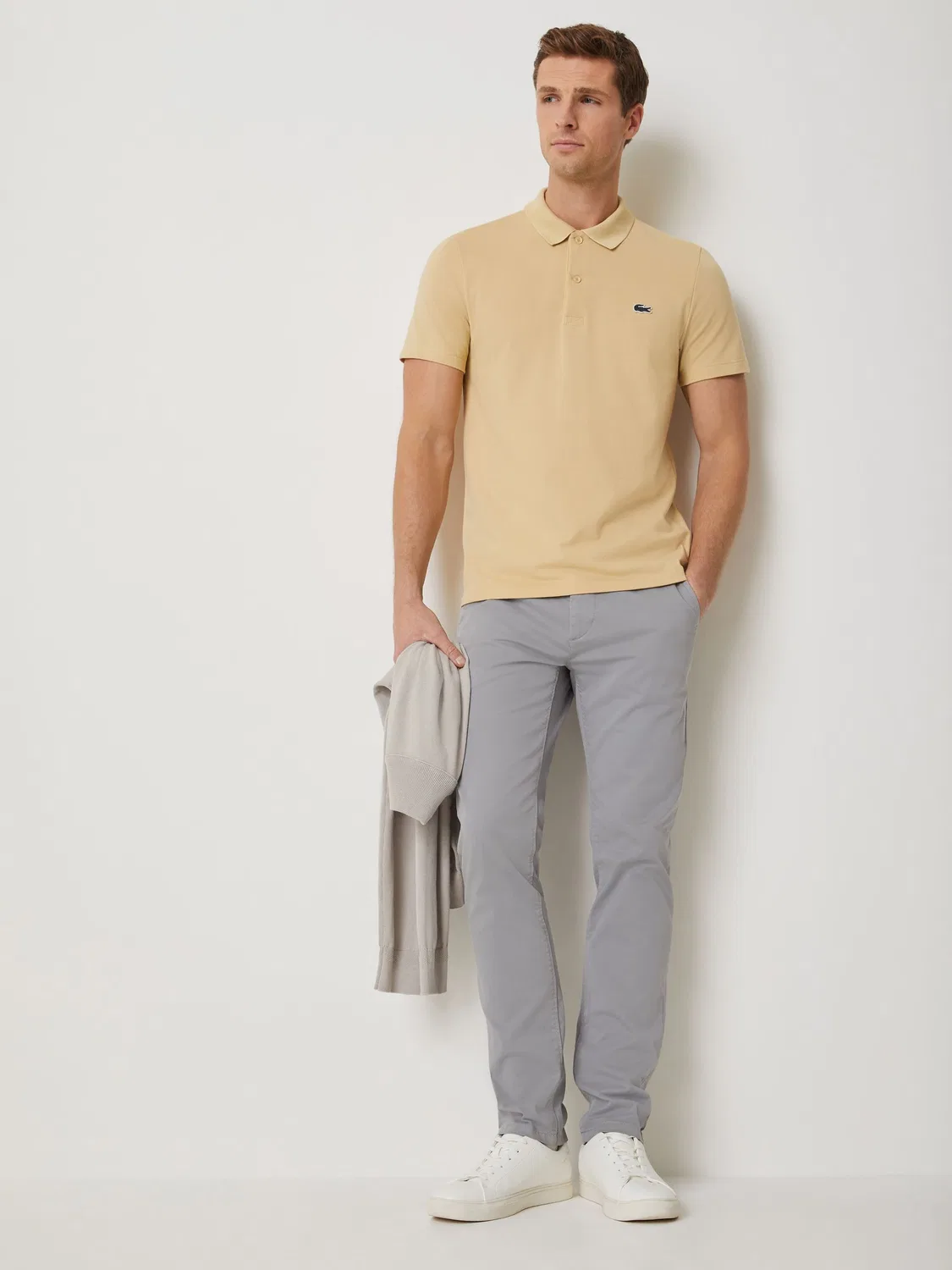Рубашка поло с короткими рукавами Lacoste Natural Regular Fit — фото 3