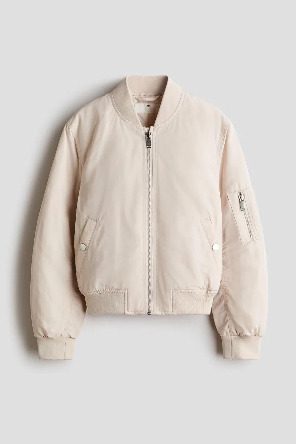 Утепленная пилотская куртка H&M, Hellbeige