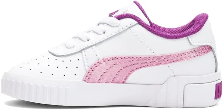 Детские кроссовки для девочек с перфорацией Cali Rose PUMA, White — фото 3