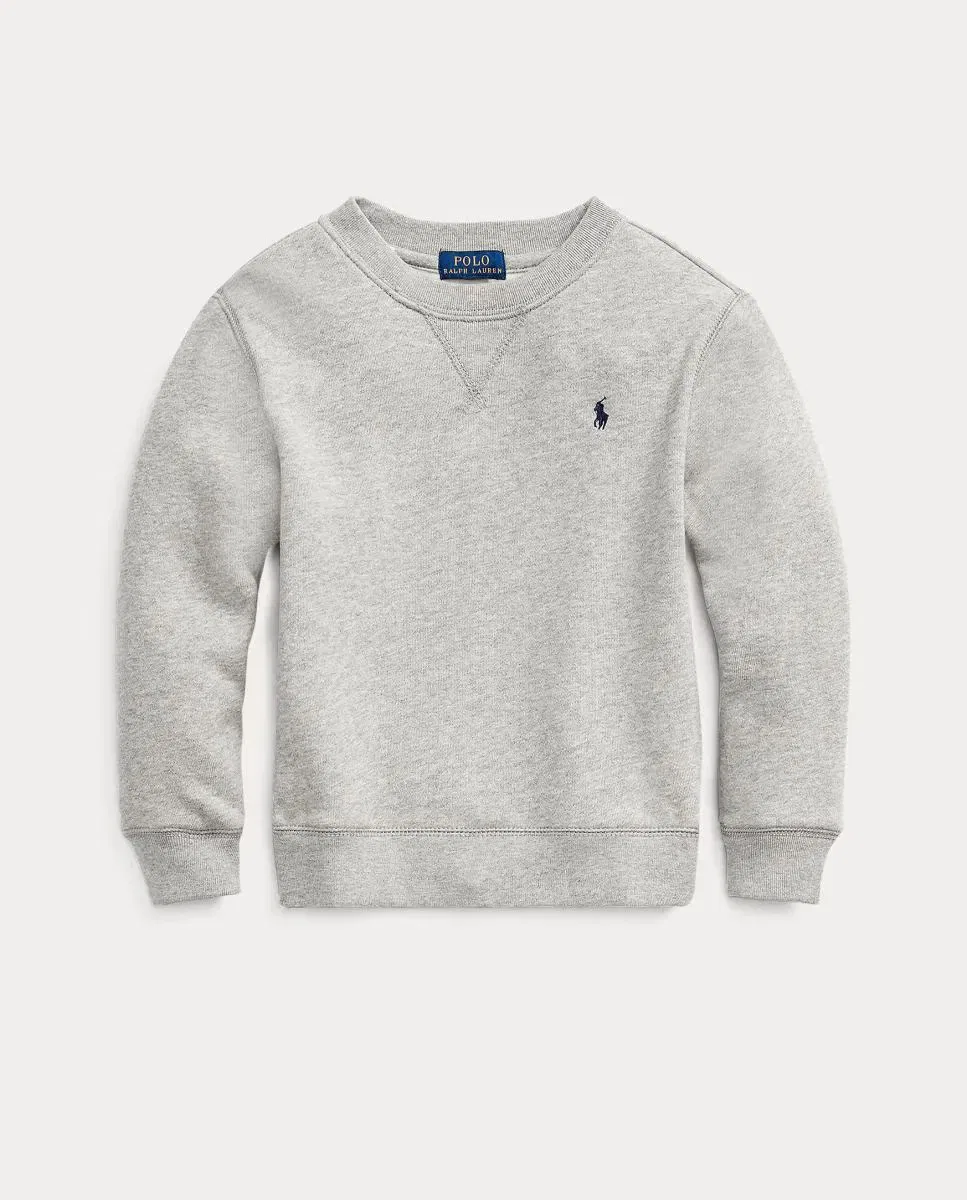 Детская толстовка для мальчиков с круглым вырезом Polo Ralph Lauren, Gris Claro — фото 4