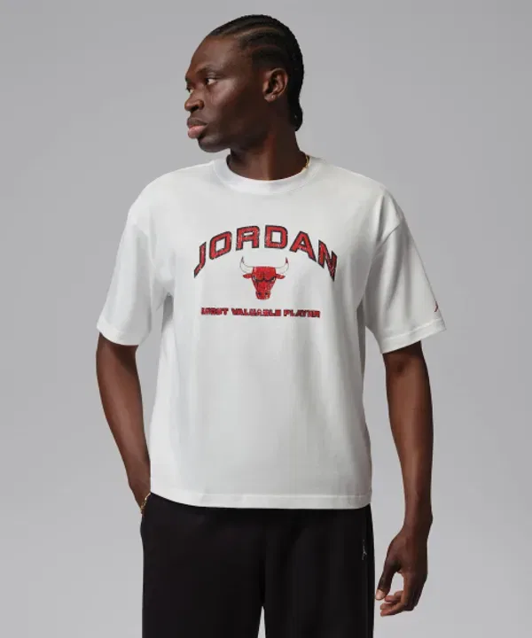 Футболка с графическим принтом Jordan Flight Essential, белая, Nike, красный