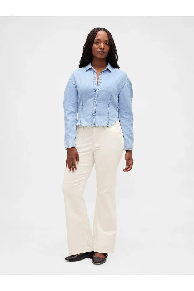 Женские джинсы с низкой посадкой Gap, Off White-000 — фото 4
