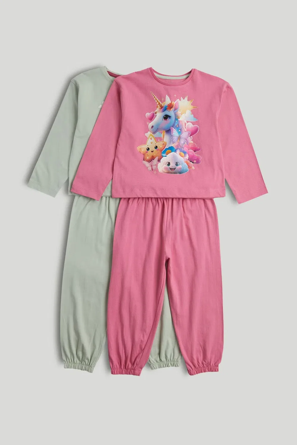 Пижама с мультяшным принтом, комплект из 2 штук, Mothercare, разноцветный