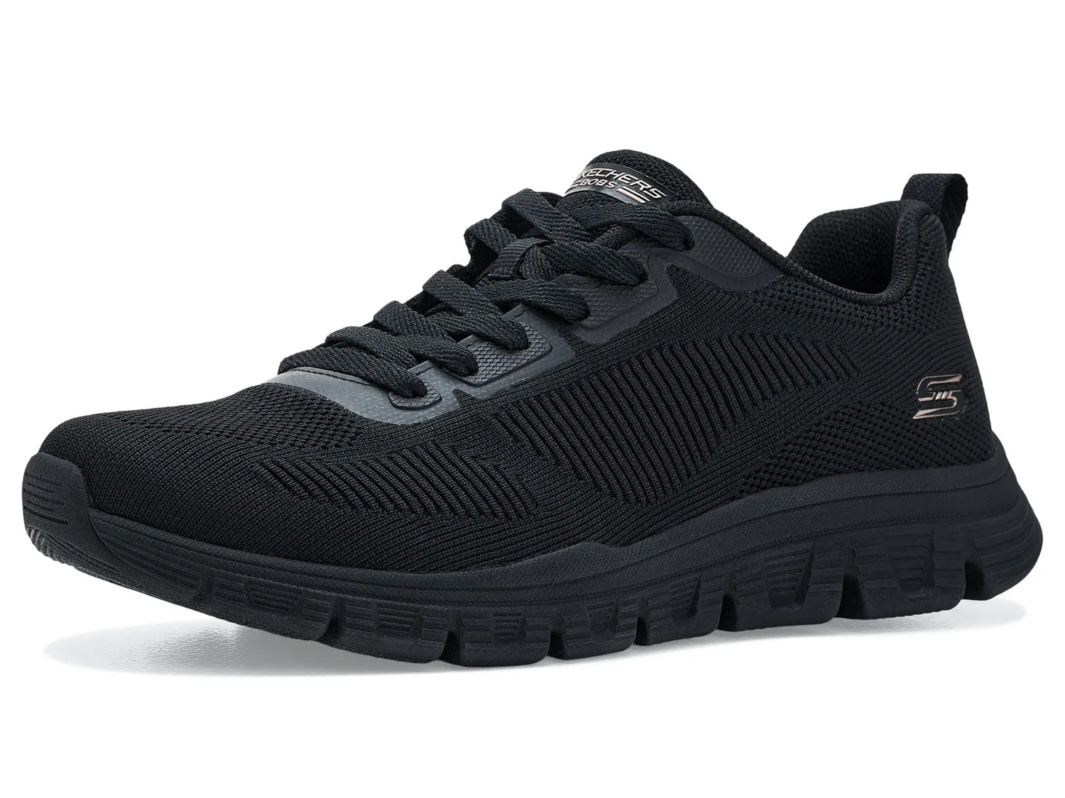 Детские кроссовки для девочек Skechers Bobs B Lite, Black Knit