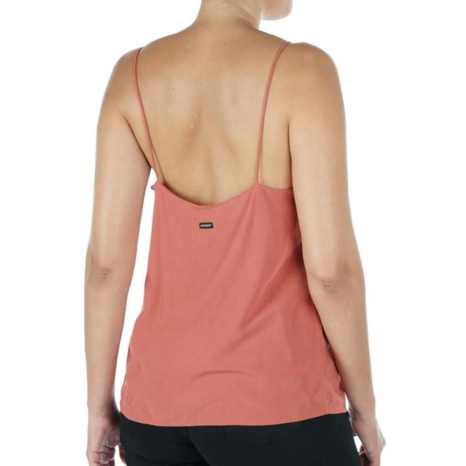 Женская блузка на тонких бретелях Ecovero Strappy Cami Top Superdry, Braun — фото 3