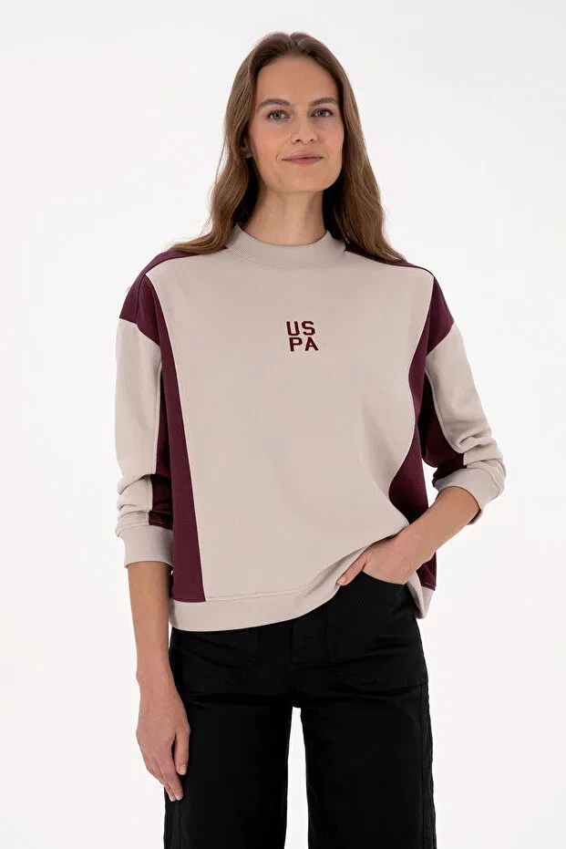 Женские свитшот с длинным рукавом U.S. Polo Assn., Plum