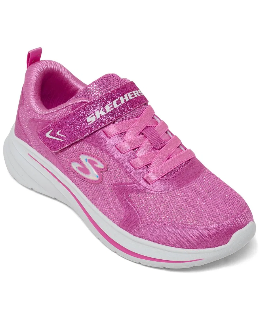 Кроссовки с блестящим верхом и ремешком Wave 92 Skechers, Hot Pink