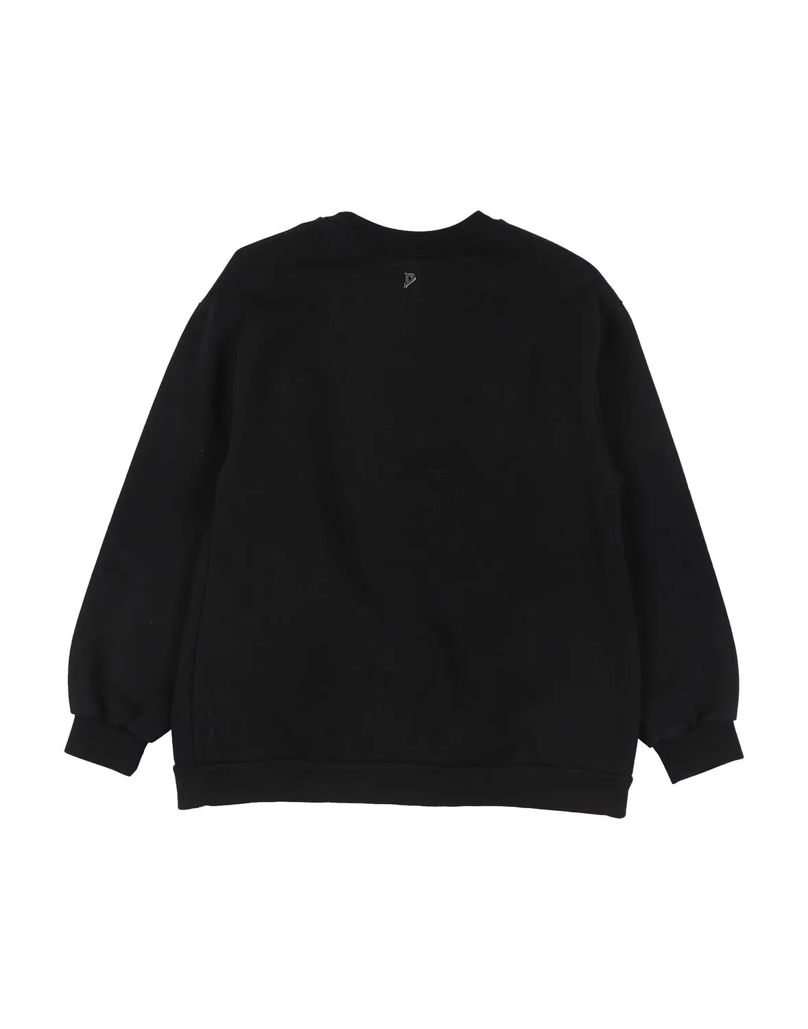Детская толстовка из футера с круглым вырезом Dondup, черный — фото 2