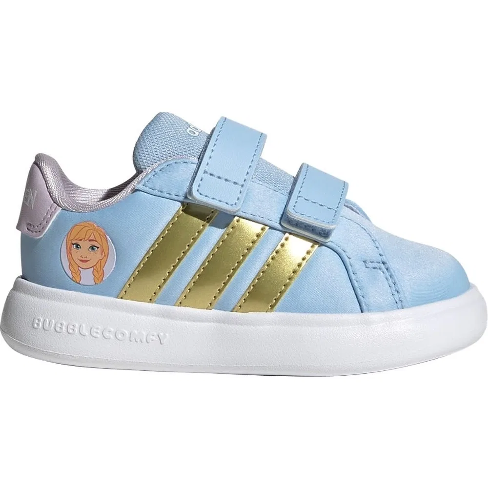 Детские кроссовки с липучками Disney Frozen Grand Court 3.0 adidas