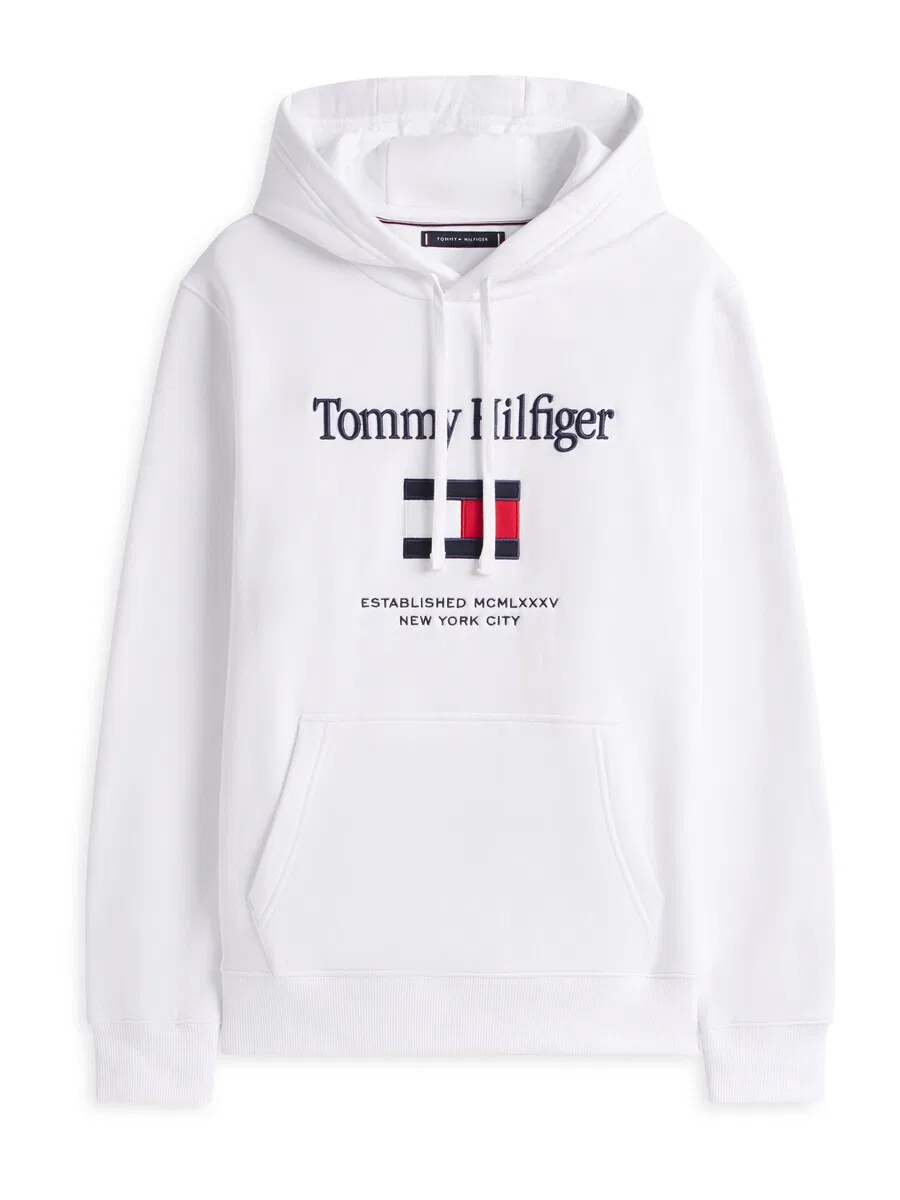 Толстовка TOMMY HILFIGER белого цвета