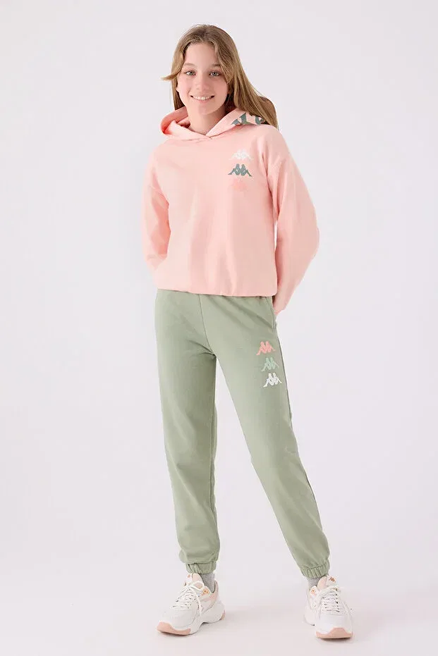 Детское худи для девочек хлопковое Kappa, A.Pink
