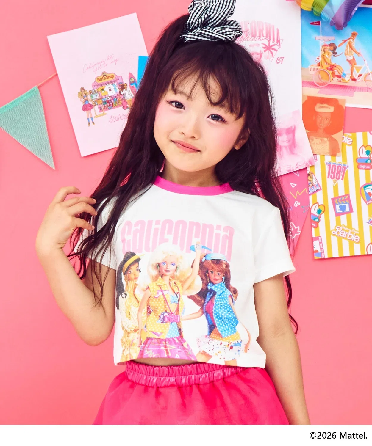 Детская футболка с принтом Barbie ANAP kids, White