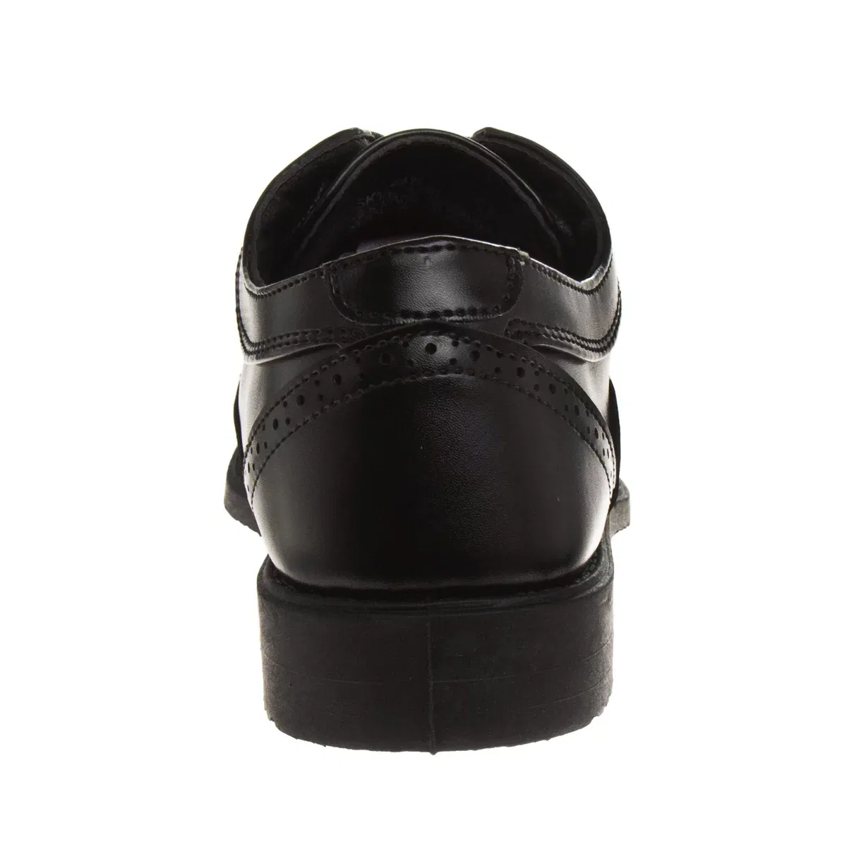 Детские туфли-оксфорды на шнуровке с мыском-крылом Josmo Boys Wingtip Oxford Lace Dress Shoes Laura Ashley, Black — фото 4