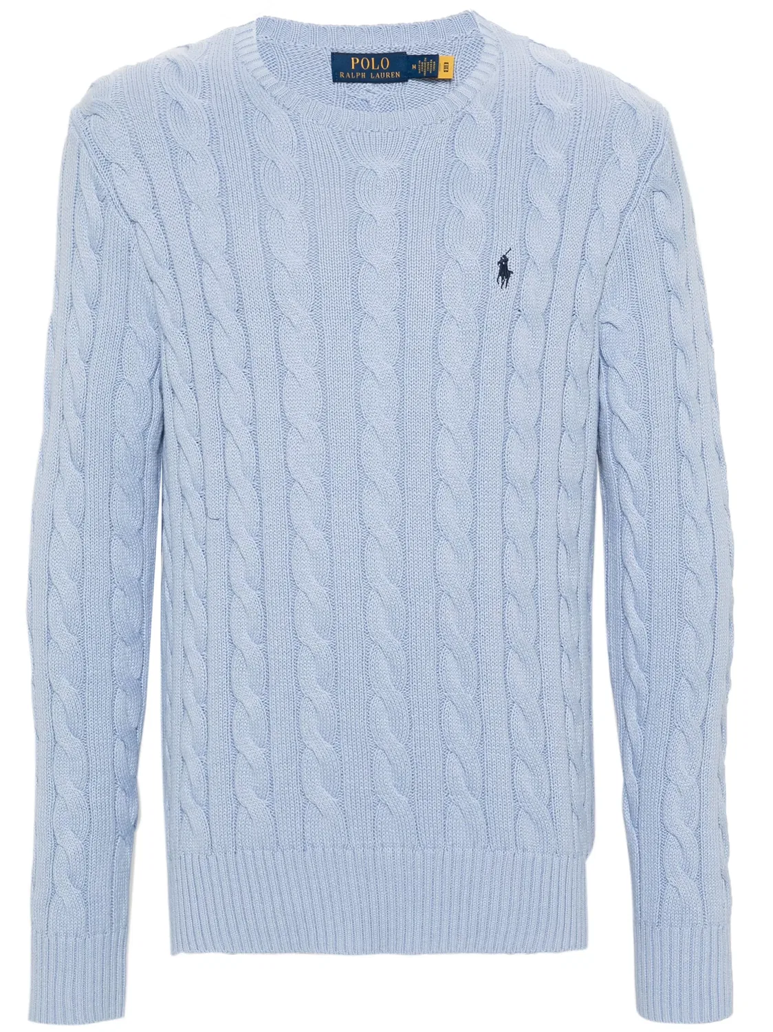 Хлопковый джемпер голубой Polo Ralph Lauren, синий