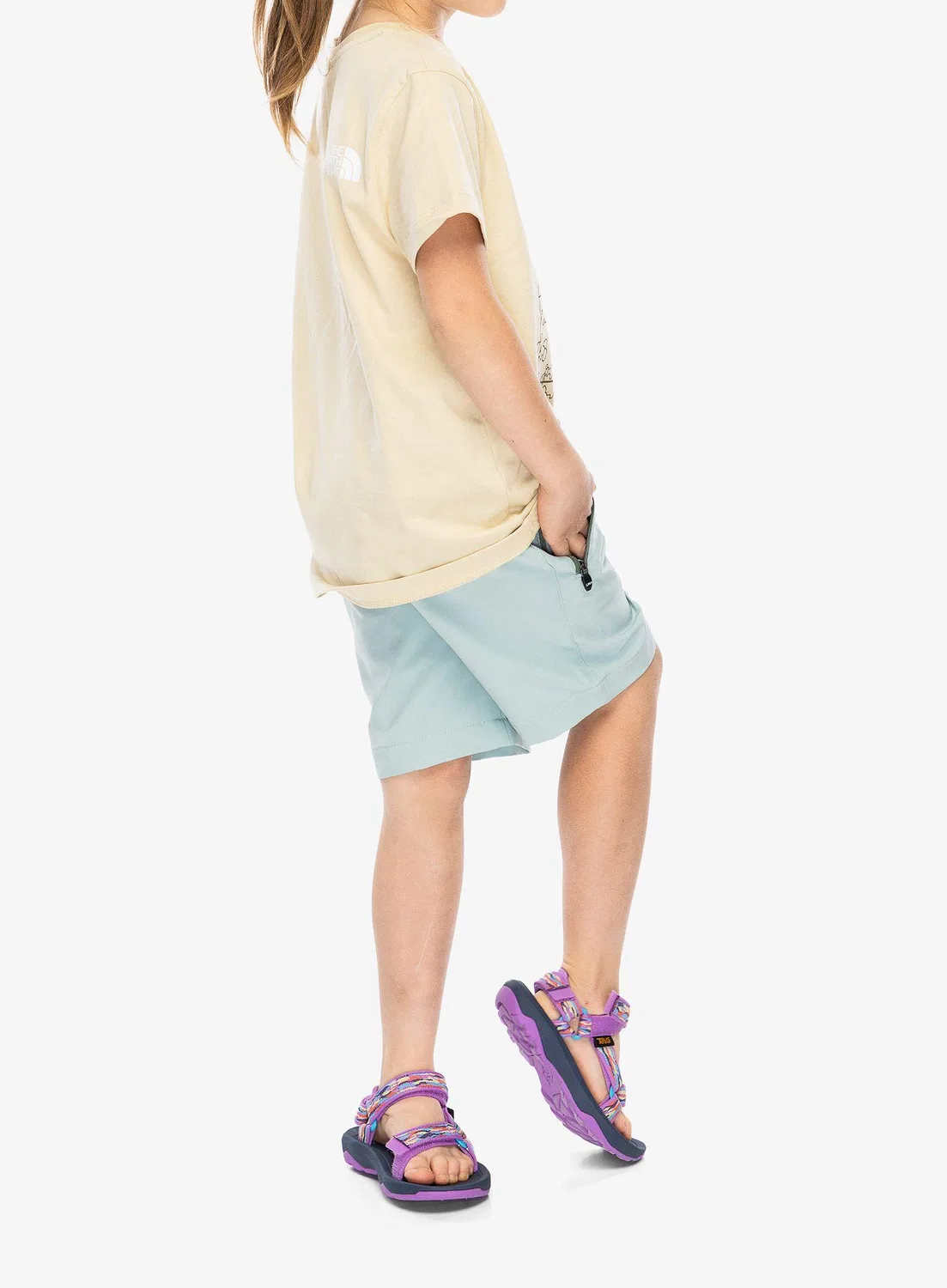 Детские шорты для девочек из стрейча CMP Madchen Short Stretch Bermuda 3T51145, Grun — фото 3