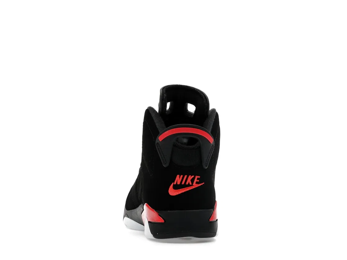 Детские кроссовки с контрастными акцентами Jordan 6 Retro Reverse Infrared PS Jordan, Black Light Crimson — фото 4