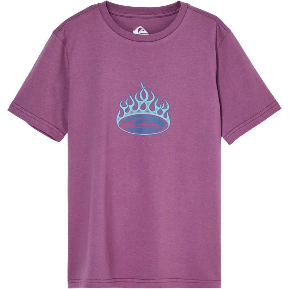 Детская футболка с коротким рукавом для мальчиков Flaming Quiksilver, Purple