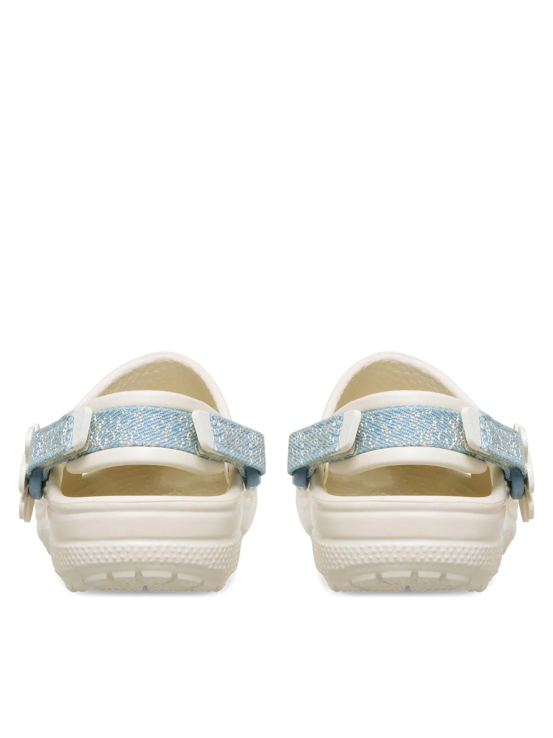 Шлепанцы для девочки Clsc Dnm Flwr Adj BackstrapCgT Crocs, серый — фото 3